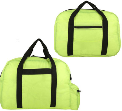 

ULTRALITE Polyster Fluroscent Yellow Foldable Duffle Bag Combo Pack Of 2 Travel Duffel Bag(Yellow)