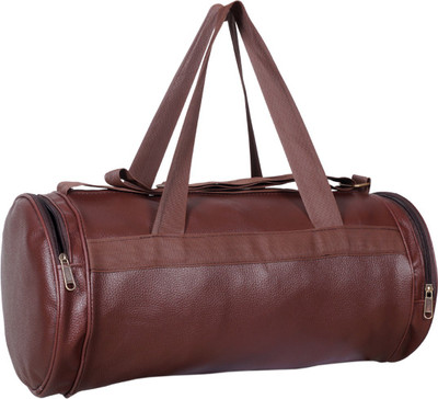 

Dee Mannequin Antique Leather Rite Duffle Gym Bag(Brown)