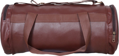 

Avigo Brown Leather Rite Gym Bag(Brown)