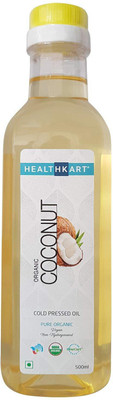 

Healthkart Cold Pressed Organic Regular Coconut Oil Plastic Bottle(500 ml)
