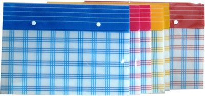 

Aahum Sales Polypropylene Printed Premium quality My Clear Bag Set of 5(Set Of 5, Multicolor)