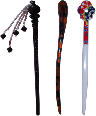 

blue blood Combo of Multi Color Juda Sticks Bun Stick(Multicolor)