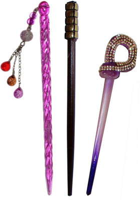

FAN Combo of Multi Color Juda Sticks Bun Stick(Multicolor)