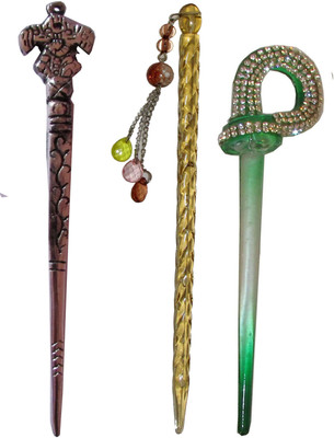 

accommodate Combo of Multi Color Juda Sticks Bun Stick(Multicolor)