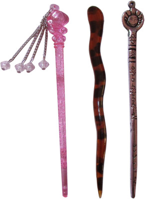 

G.T Combo of Multi Color Juda Sticks Bun Stick(Multicolor)