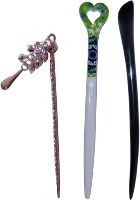 

weird Combo of Multi Color Juda Sticks Bun Stick(Multicolor)