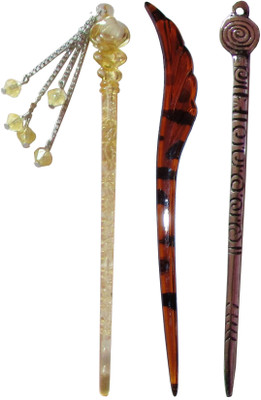 

Ecstasy Combo of Multi Color Juda Sticks Bun Stick(Multicolor)