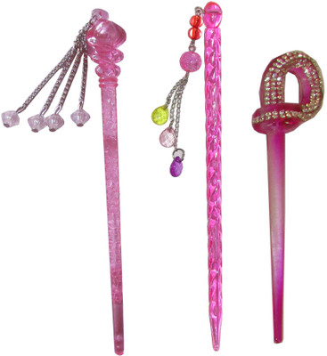 

GEERO Combo of Multi Color Juda Sticks Bun Stick(Multicolor)
