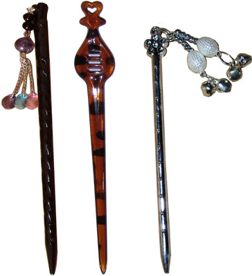 

Arctic Combo of Multi Color Juda Sticks Bun Stick(Multicolor)