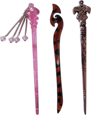 

deride Combo of Multi Color Juda Sticks Bun Stick(Multicolor)