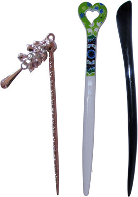 

occurred Combo of Multi Color Juda Sticks Bun Stick(Multicolor)