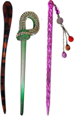 

deductible Combo of Multi Color Juda Sticks Bun Stick(Multicolor)
