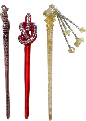 

flabbergasted Combo of Multi Color Juda Sticks Bun Stick(Multicolor)