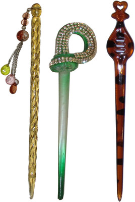 

DRISK Combo of Multi Color Juda Sticks Bun Stick(Multicolor)