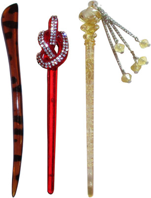 

indict Combo of Multi Color Juda Sticks Bun Stick(Multicolor)