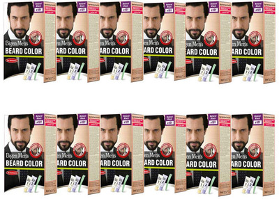 

Bigen Men's Beard Colour ( 20g + 20g each ) | Combo Pack / Set Of 12 Ammonia Free Beard Hair Color(B101 - Natural Black)