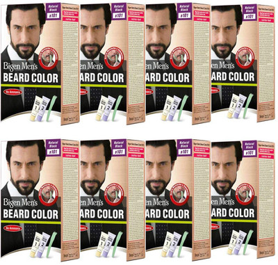 

Bigen Men's Beard Colour ( 20g + 20g Each ) | Combo Pack / Set Of 8 Ammonia Free Beard Hair Color(B101 - Natural Black)