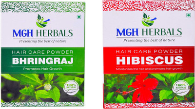 

MGH Herbals Bhingraj and Hibiscus Powder Pack of 2 (Each 100gm)(200 g)