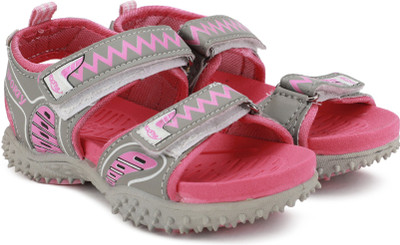 

Footfun by Liberty Boys & Girls Velcro Sports Sandals(Pink, Brand color dummy24