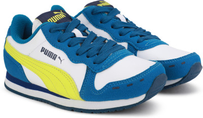 

Puma Boys & Girls Lace Sneakers(White, Puma white-nrgy yellow