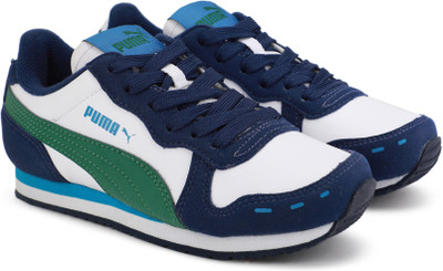 

Puma Boys & Girls Lace Sneakers(White, Puma white-verdant green