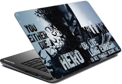 Paper Plane Design Laptop Skins Stickers | Super Heroes Collection || Fits for All Laptop Models (Upto 15.6 inches) PVC (Polyvinyl Chloride) Laptop Decal 15.6