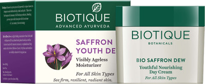 

BIOTIQUE BIO SAFFRON YOUTH DEW VISIBLY AGELESS MOISTURIZER NOURISHING ALL SKIN TYPES 50GM(50 g)