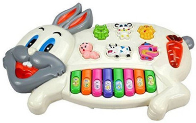 

latest radhe Rabbits Musical Piano With 3 Modes Animal Sounds, Flashing Lights & Wonderful Music (Multicolor)(Multicolor)