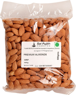 

sai Pujith Agencies Premium Almonds(500 g, Vacuum Pack)