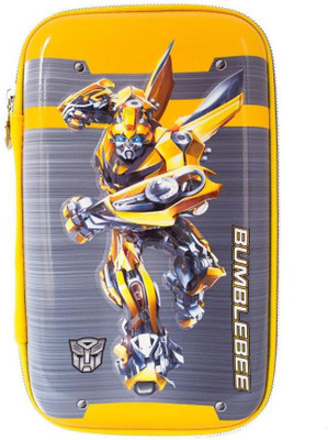 

Toyvala Bumblebee Transformer Pencil Pouch Art Plastic Pencil Box(Set of 1, Grey, Yellow)