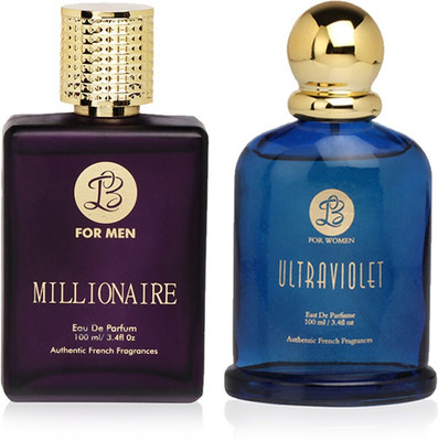 

LB Perfume LB MILLIONAIRE AND LB ULTRA VIOLET PERFUME FOR MEN & WOMEN 100 ML EDP(COMBO OF 2) Perfume - 25 ml(For Men & Women)