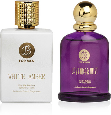 

LB Perfume LB WHITE AMBER AND LB LAVENDER MIST PERFUME FOR MEN & WOMEN 100 ML EDP(COMBO OF 2) Perfume - 100 ml(For Men & Women)