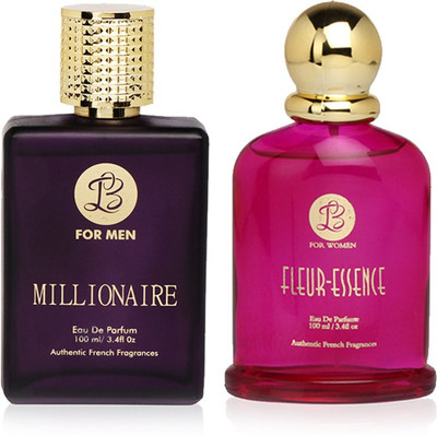 

LB Perfume MILLIONAIRE AND FLUER-ESSENCE PERFUME FOR MEN & WOMEN 100 ML EDP(COMBO OF 2) Perfume - 25 ml(For Men & Women)