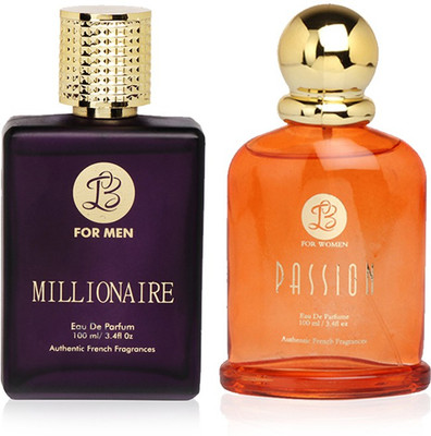 

LB Perfume LB MILLIONAIRE AND LB PASSION PERFUME FOR MEN & WOMEN 100 ML EDP(COMBO OF 2) Perfume - 100 ml(For Men & Women)