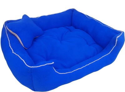 

PETSHUB PetsHub's Elite DOG/CAT bed Ultra Soft Royal Blue Reversible For Small Breed(Export Quality)-Small S Pet Bed(Sky Blue)