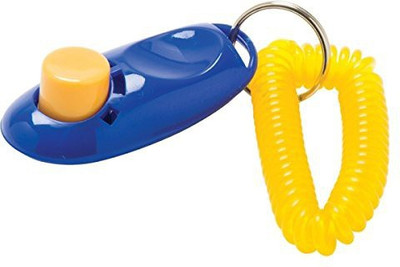 

Foodie Puppies Clicker with spiral wrist loop Plastic Training Aid For Dog