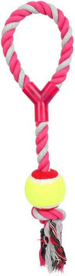 

SRI Non-Toxic Puppy Cats Chew Toy with A Tug- Knotted Cotton Chew Rope Toy Cotton Chew Toy For Dog & Cat