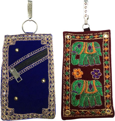 

Shopoholics Combo-of-2-Pouch-Code-V Mobile Pouch(Multicolor)