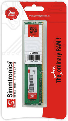 

SIMTRONICS 4 GB DDR3 1333 Desktop DDR3 4 GB (Single Channel) PC (Simmtronics 4 Gb Ddr-3 Ram 1333 Mhz Pc 10600 For Desktop)(Green)