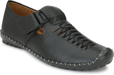

ZebX Men Black Sandals