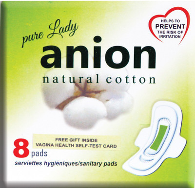 Happy Time Pure Anion Sanitary Pads (8 Pcs) Sanitary Pad(Pack of 8)