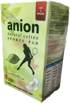 

Happy Time Pure Anion Sports Pad Sanitary Pad(Pack of 8)