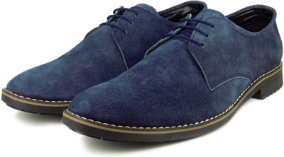 

Ripley Dockstreet Series Genuine Suede Leather Derby Shoes Corporate Casuals For Men(Blue