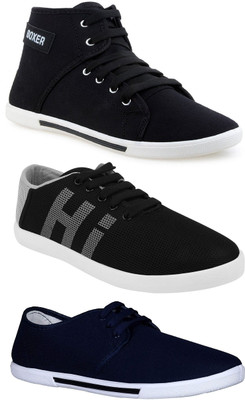 

Chevit Combo Pack of 3 Casual Shoes (Sneakers Shoes) Sneakers For Men(Black, Blue