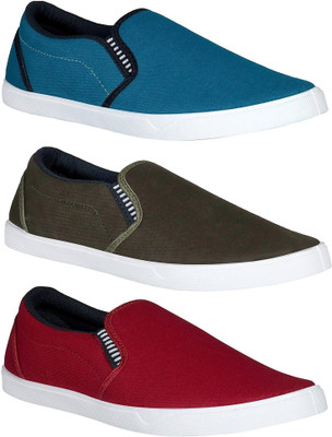 

Chevit Superhit Combo Pack Of 3 Loafer & Moccasins (Casual Soes) Casuals For Men(Multicolor, Maroon & blue & olive