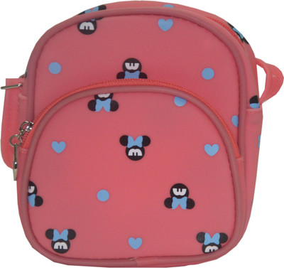 

ADORSY Girls Casual Pink Nylon Sling Bag
