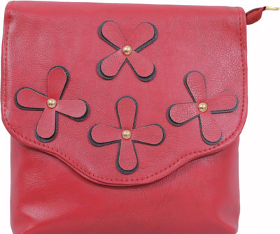 

Adorsy Women Casual Red PU Sling Bag