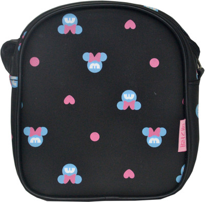 

ADORSY Girls Casual Black Nylon Sling Bag