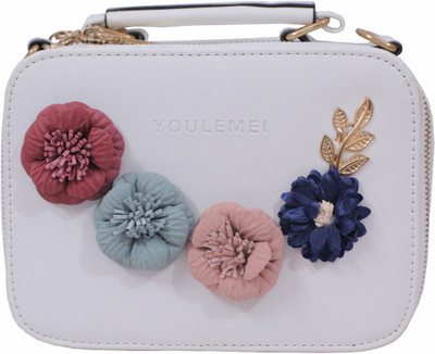 

Adorsy Women Evening/Party White PU Sling Bag