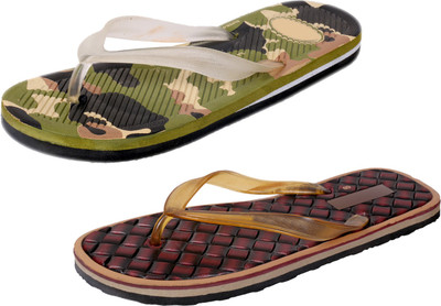 

IndiWeaves StepCare Slippers, Multicolor::brown